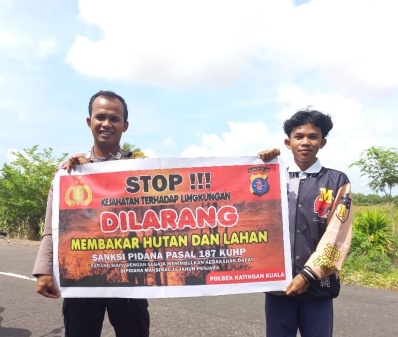Upaya Pencegahan Karhutla, Bhabinkamtibmas Rutin Himbau Masyarakat tentang Bahaya Karhutla