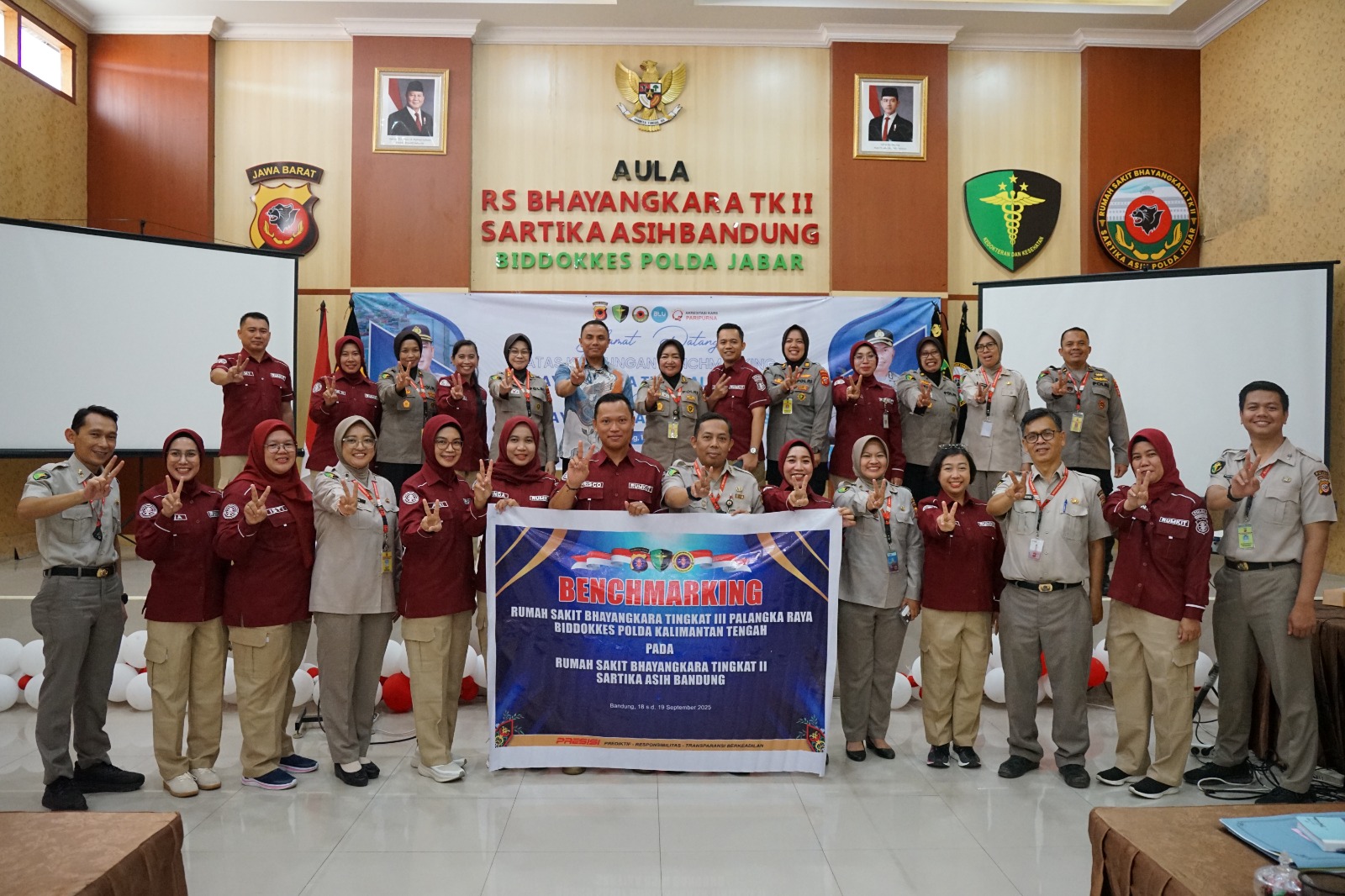 Persiapan Menuju Tingkat II, Rumkit Bhayangkara Polda Kalteng Benchmarking ke RS Bhayangkara Sartika Asih Bandung
