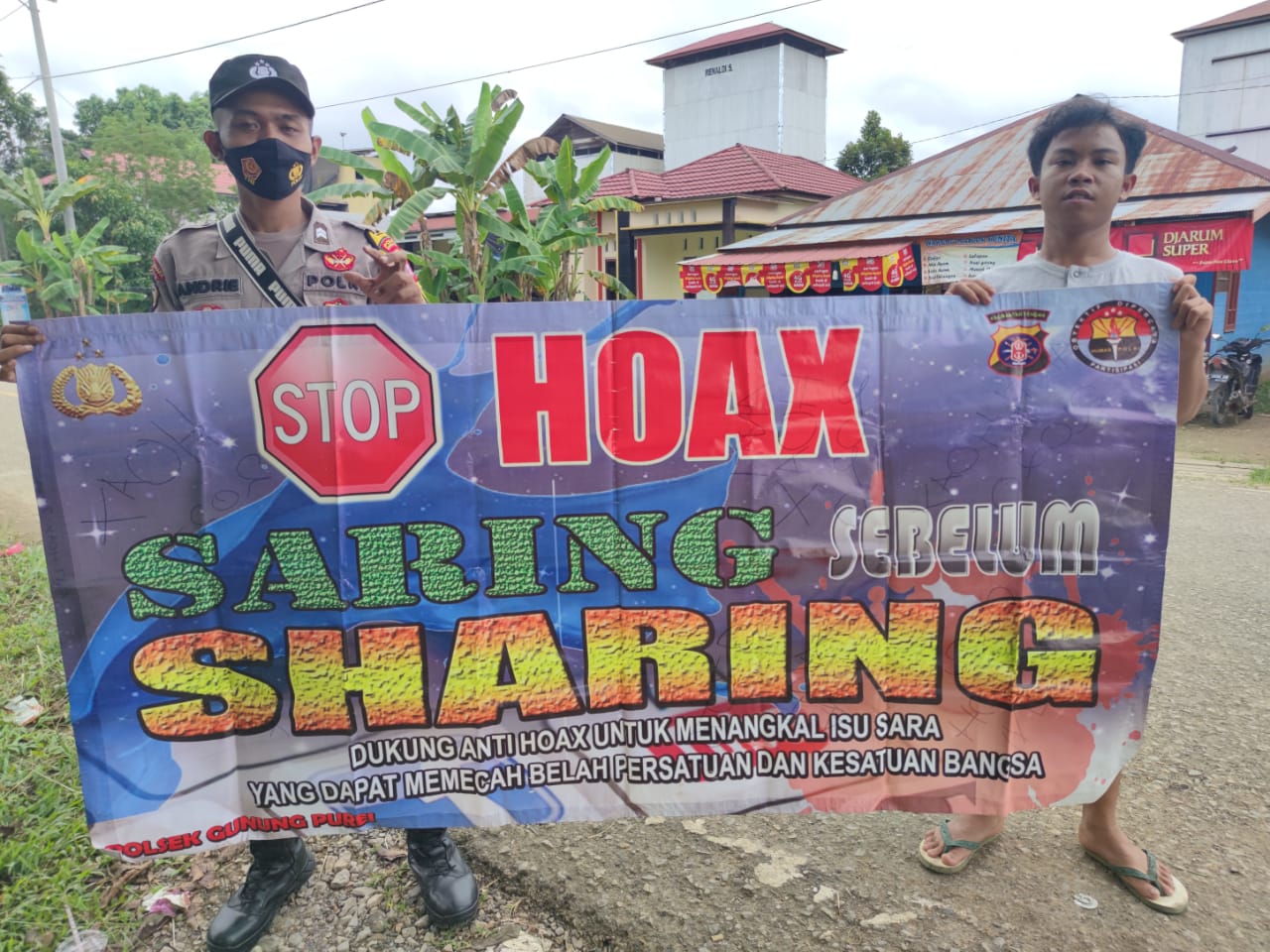 Polsek Gunung Purei Gencarkan Sosialisasi Bahaya Hoax di Masyarakat