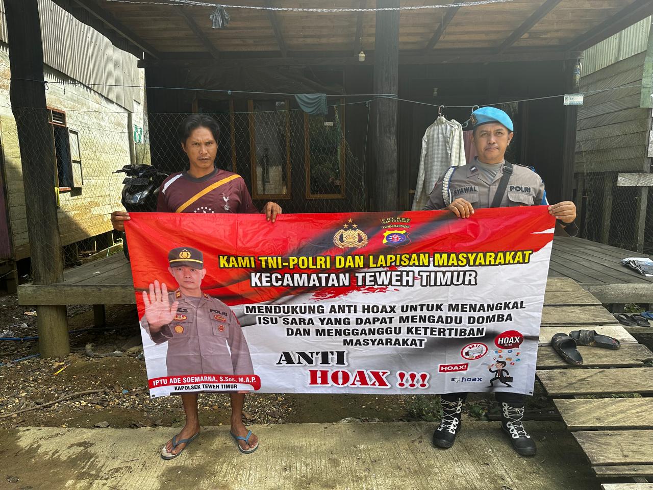 Polsek Teweh Timur Gencarkan Sosialisasi Bahaya Hoax untuk Jaga Kondusivitas Kamtibmas