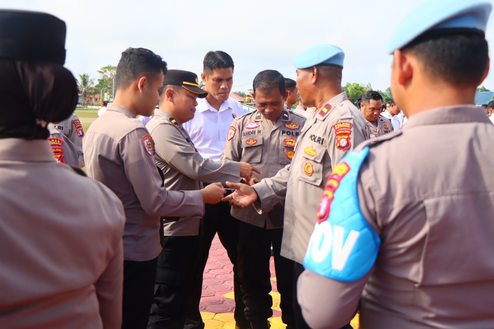 Sie Propam Polres Katingan Gelar Gaktiblin, Cek Kelengkapan Identitas dan Penampilan Personel