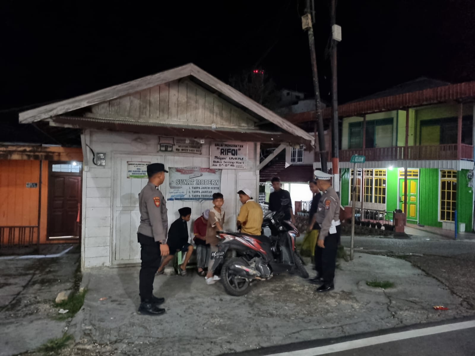 Cegah Premanisme, Polsek Teweh Tengah Himbau Warga Tetap Waspada