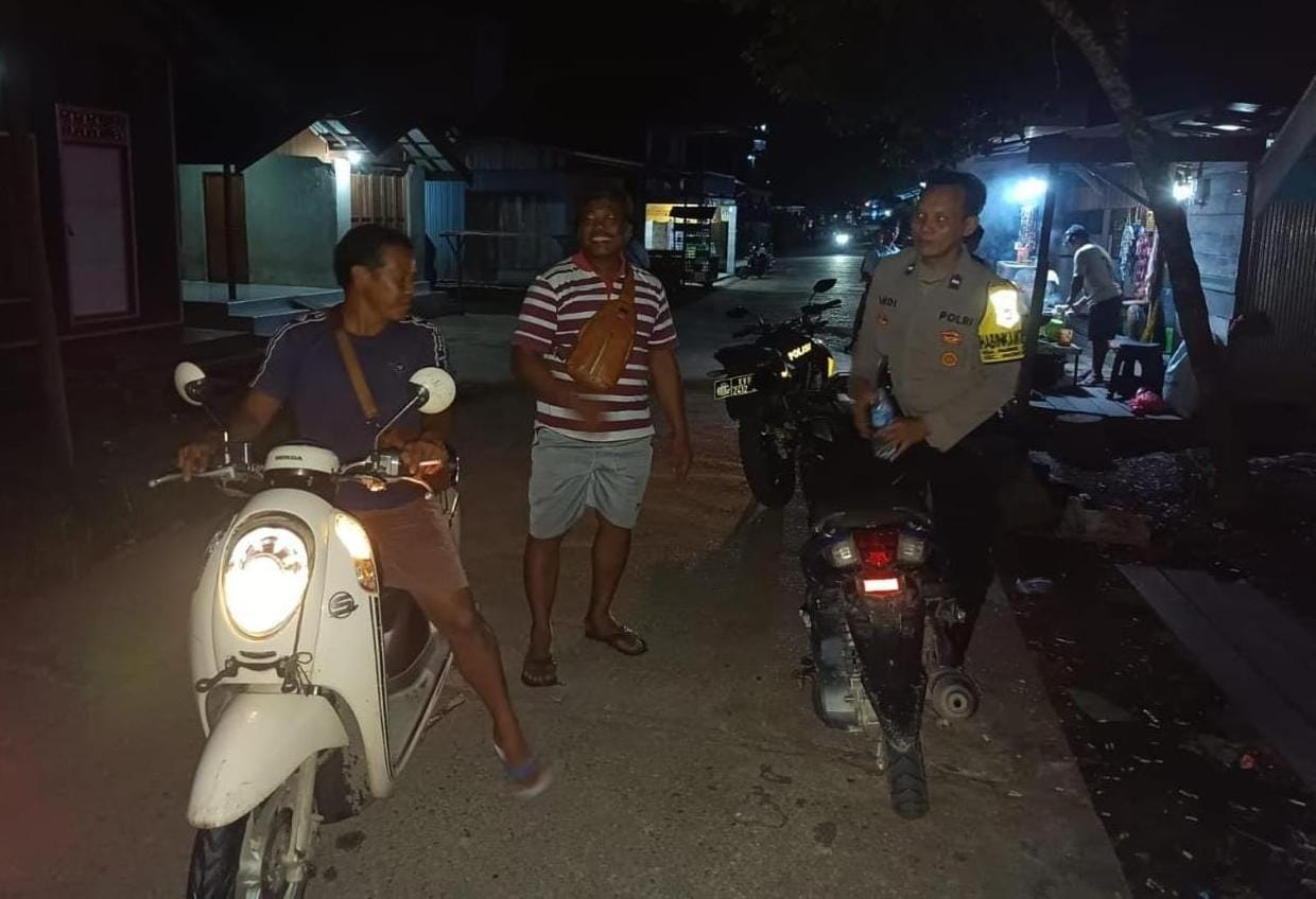Polsek Montallat Laksanakan Patroli Malam Untuk Ciptakan Keamanan Dan Ketertiban Masyarakat