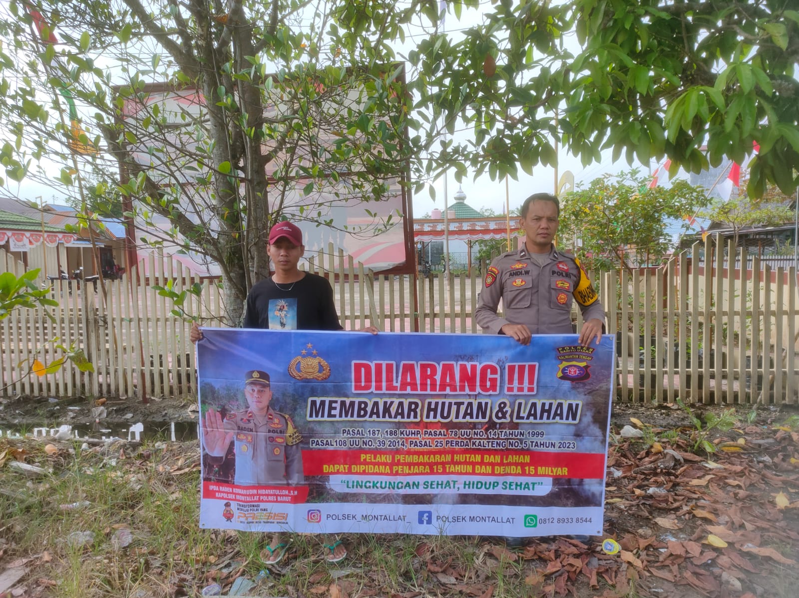 Polsek Montallat Gelar Sosialisasi Karhutla Untuk Meningkatkan Kesadaran Masyarakat