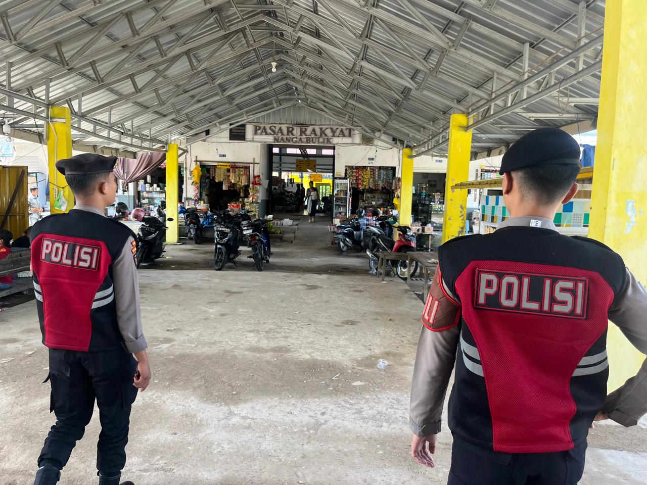 Satuan Samapta Patroli di Pasar Wilayah Hukum Polres Lamandau