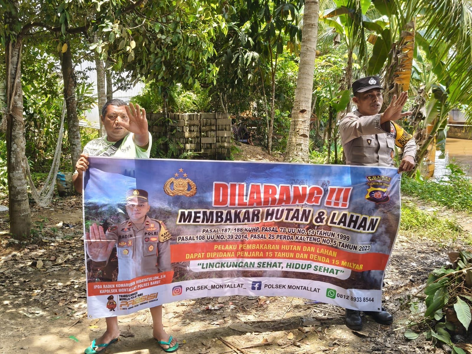 Polsek Montallat Gelar Sosialisasi Karhutla Untuk Meningkatkan Kesadaran Masyarakat