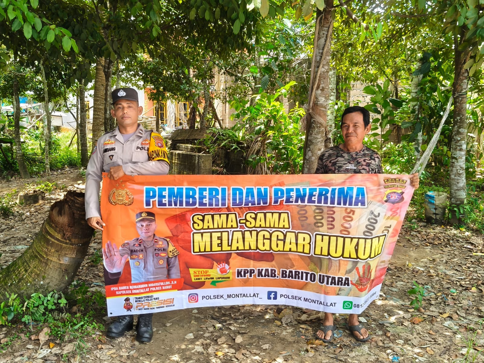 *Polsek Montallat Putus Tindak Pelanggaran Pungli, Polsek Montallat Himbau Stop Pungli ke Warga