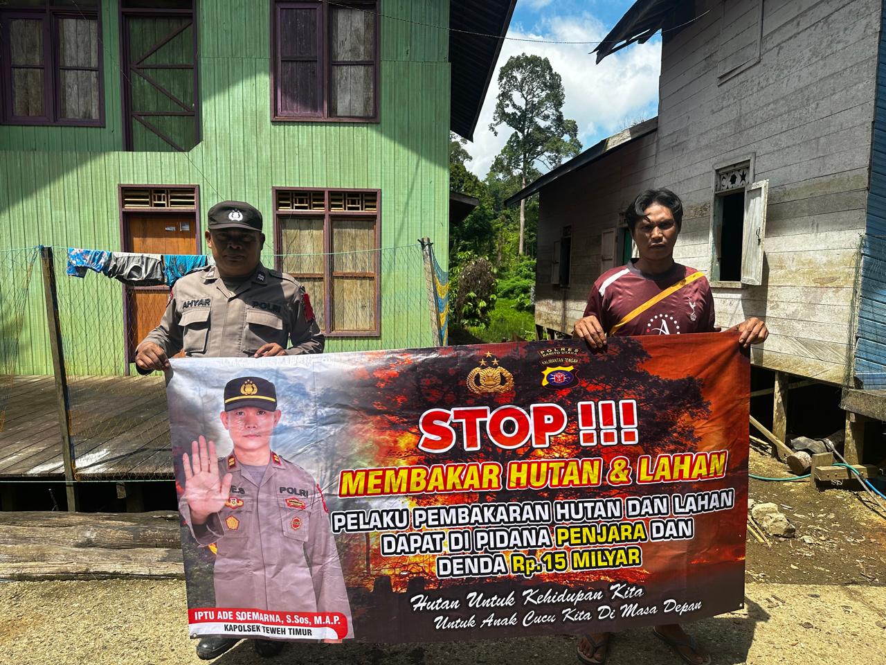 Polsek Teweh Timur Intensifkan Patroli Karhutla untuk Cegah Kebakaran Hutan dan Lahan