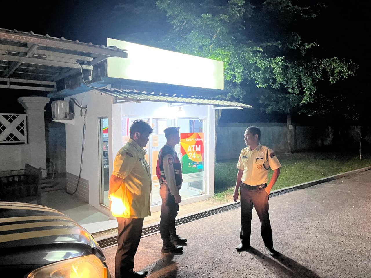 Sat Samapta Polres Lamandau Patroli di Objek Vital, Sambangi Satpam untuk Perkuat Keamanan