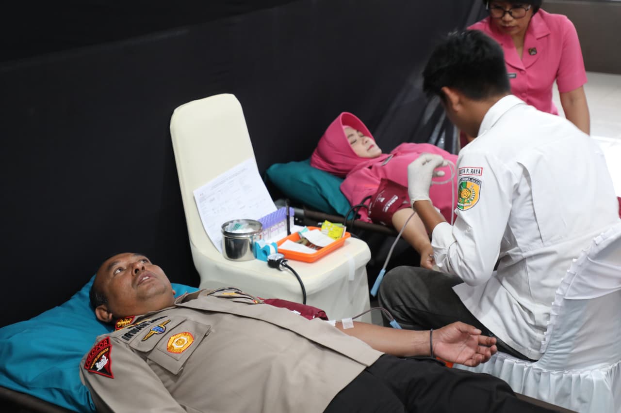 Brimob Kalteng Gelar Bakti Kesehatan Donor Darah, Wujud Nyata Kepedulian untuk Sesama