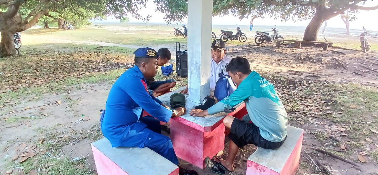 Personel Ditpolairud Laksanakan Sambang Di Desa Kampung Keramat Guna Mengantisipasi Kamtibmas