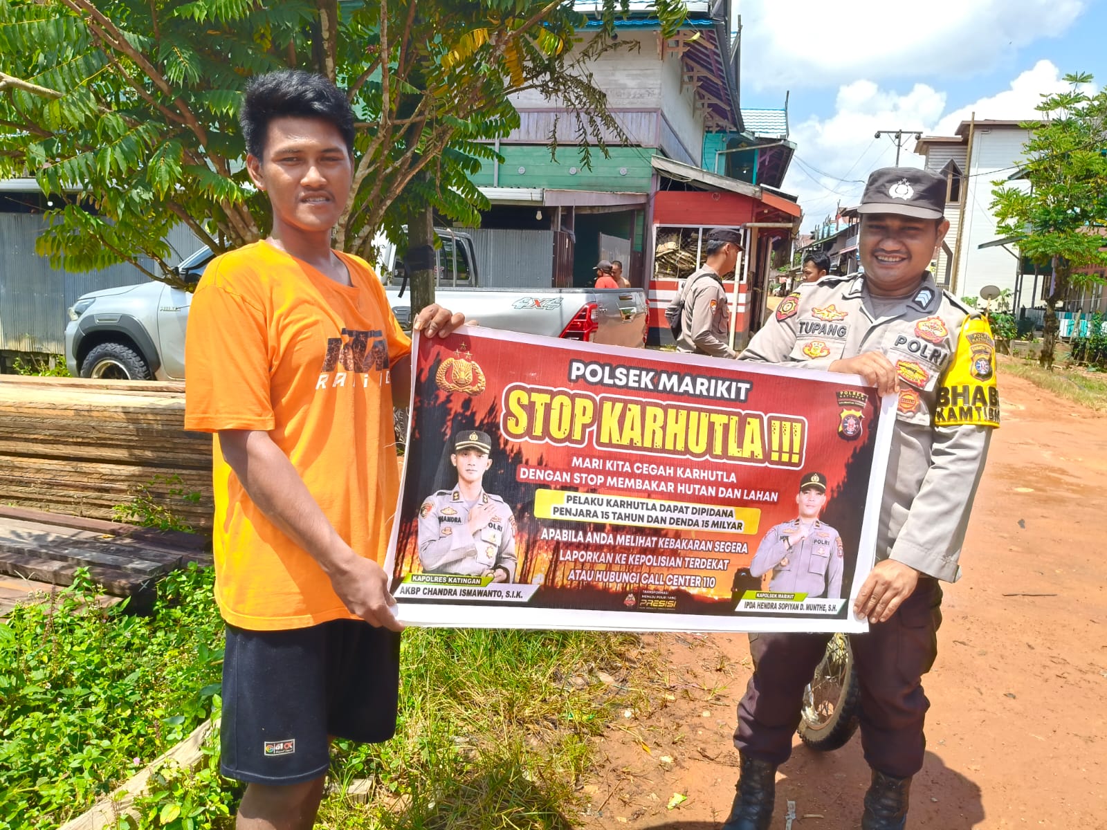 Polsek Marikit Sosialisasi Kebakaran Hutan dan Lahan (Karhutla)