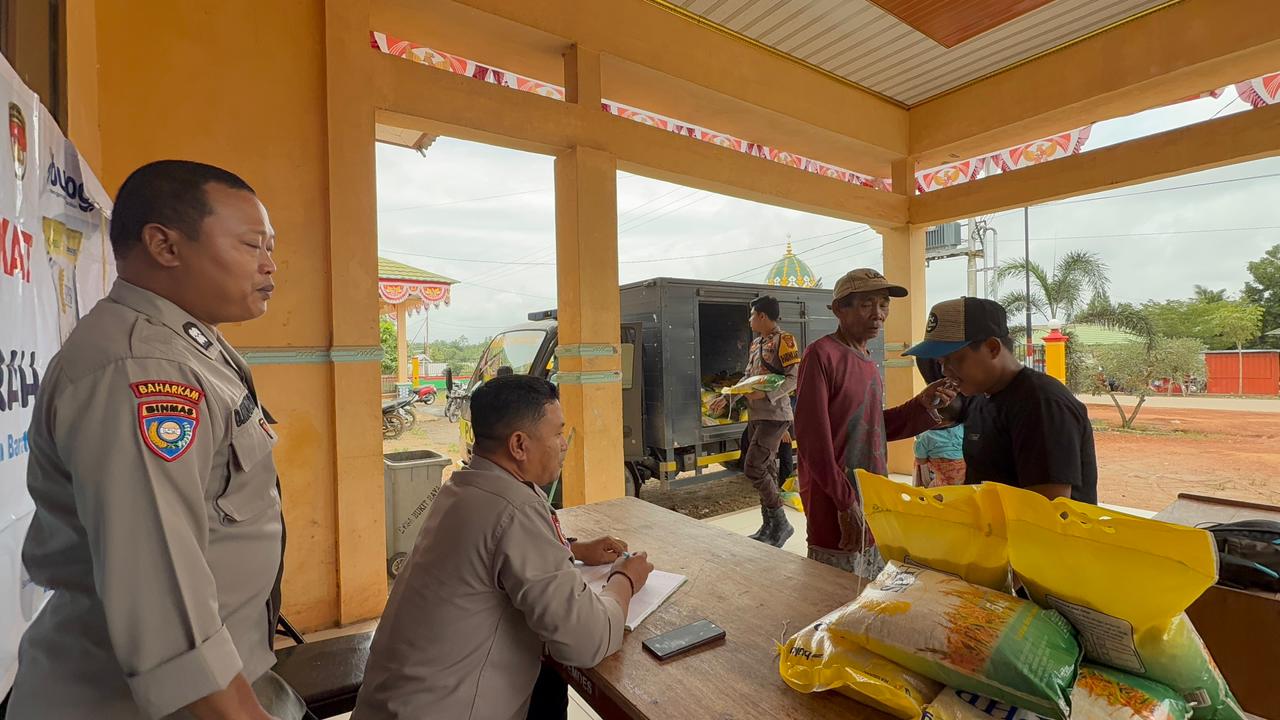 Polres Lamandau Gelar Pasar Beras Murah Untuk masyarakat