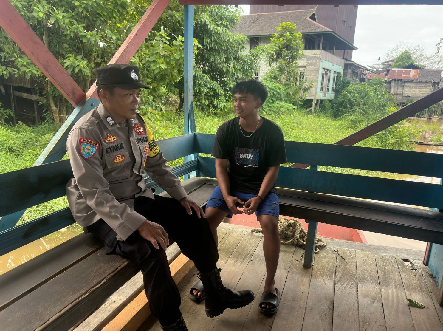 Polsek Katingan Tengah Sambang Kamtibmas