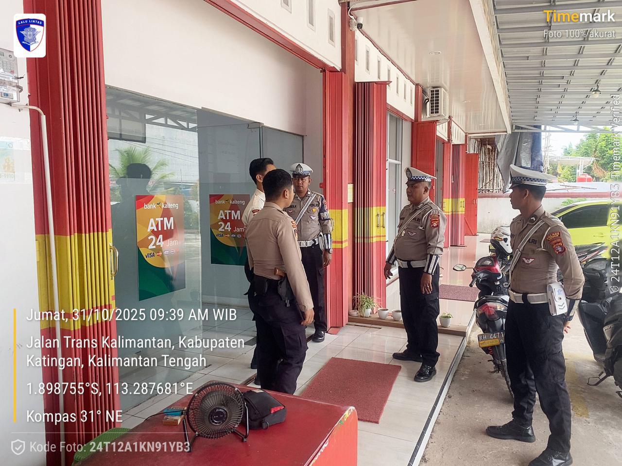 Satlantas Polres Katingan cek dan kontrol rutin Objek Vital Tiap harinya.