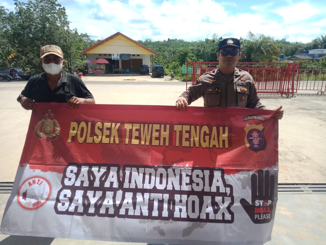 Saring Sebelum Sharing, Polsek Teweh Tengah Himbau Masyarakat Agar Tidak Mudah Percaya Mengenai Berita Hoax