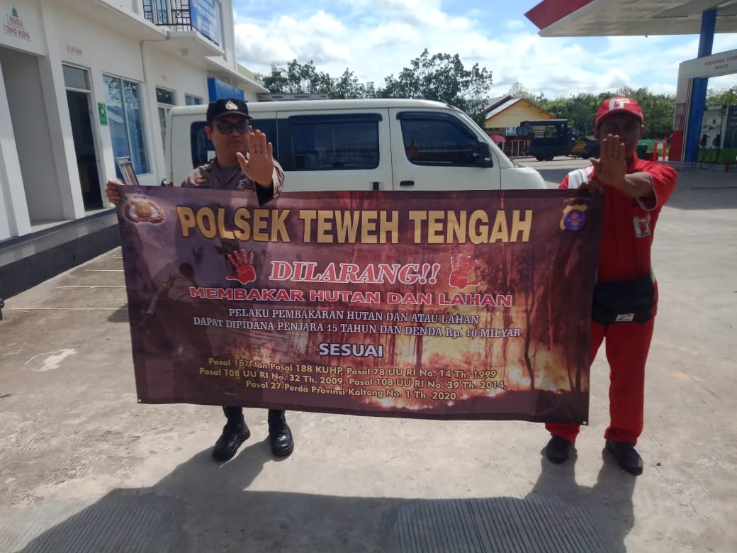 Berikan Pemahanan Kepada Masyarakat Mengenai Bahaya Membakar Hutan, Polsek Teweh Tengah Sosialisasikan Tentang Bahaya Karhutla