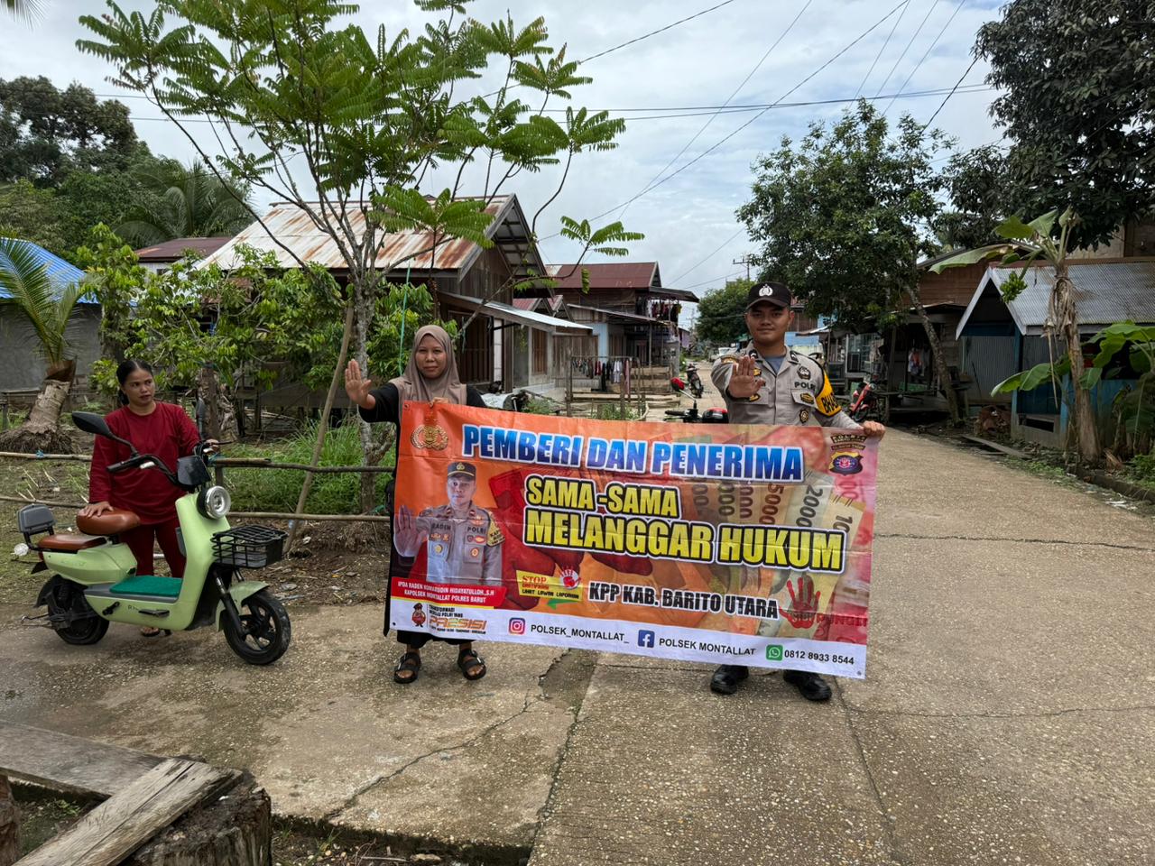 **Polsek Montallat Putus Tindak Pelanggaran Pungli, Polsek Montallat Himbau Stop Pungli ke Warga*