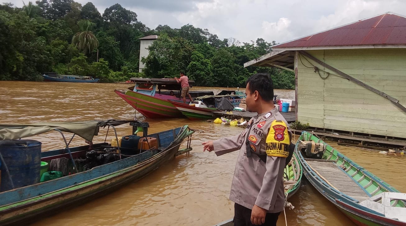 ‎Debit Air terpantau naik , Polsek Katingan Hulu dan Bukit Raya Imbau Warga agar tetap waspada.