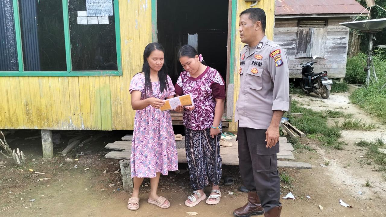 Polsek Katingan Tengah Sambang Kamtibmas