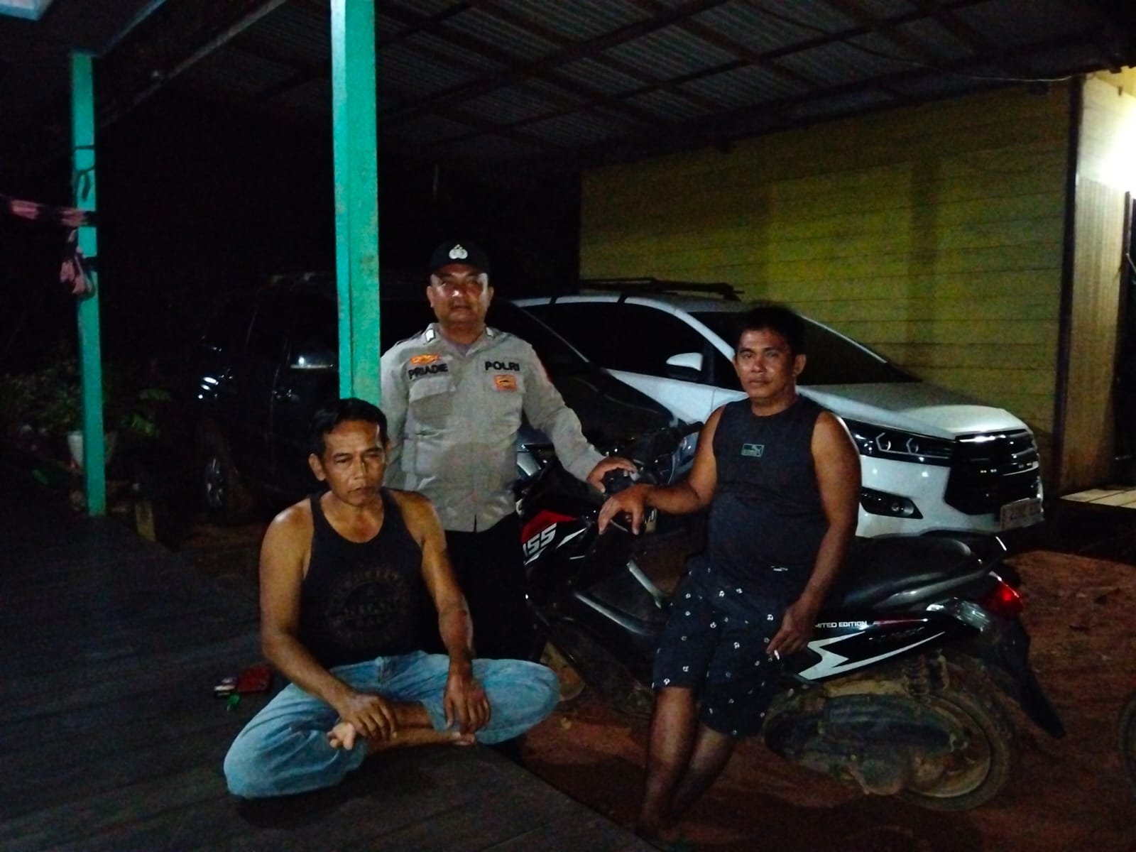 Cegah Gangguan Kamtibmas Polsek Marikit Gencar Patroli Malam diwilayah Kec. Marikit, Kab. Katingan.