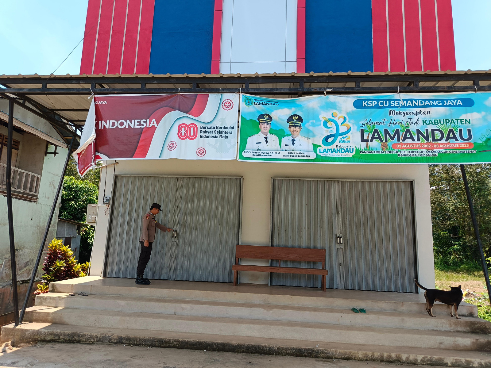 Piket Polsek Patroli kepertokoan diwilkum Polsek Delang