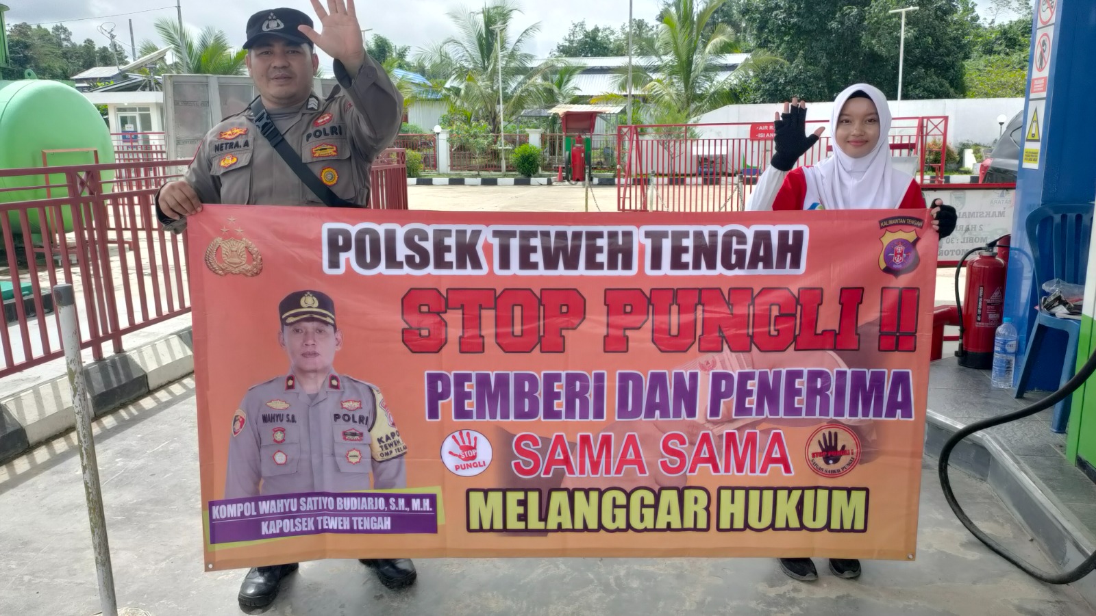 Berastas Aktivitas Pungutan Liar, Polsek Teweh Tengah Sosialiasikan Stop Pungli Kepada Masyarakat