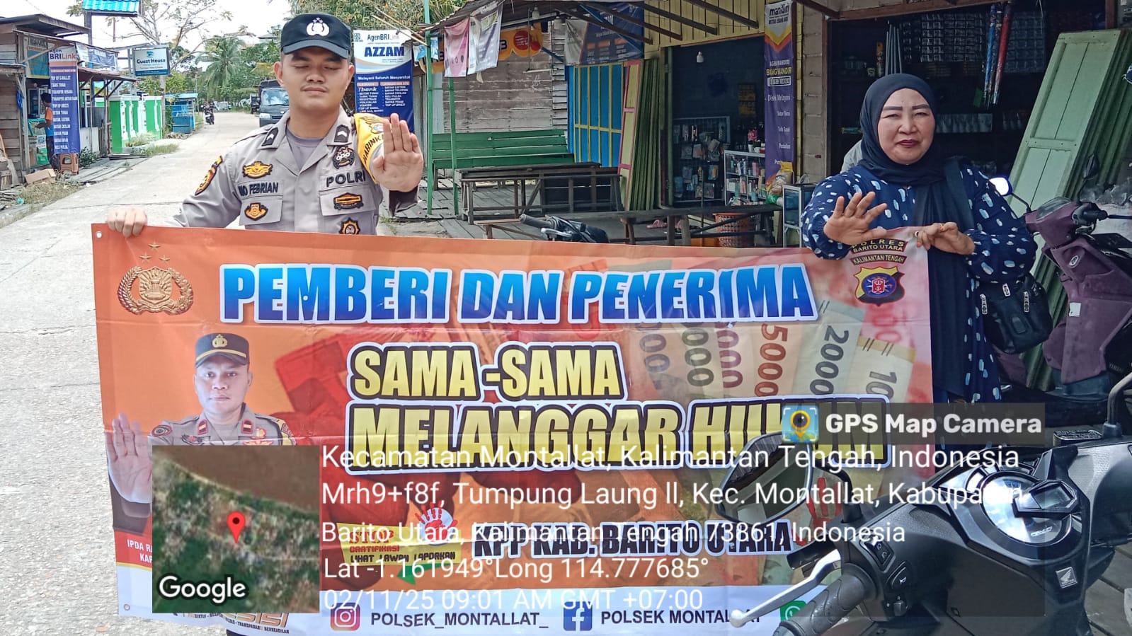 **Polsek Montallat Putus Tindak Pelanggaran Pungli, Polsek Montallat Himbau Stop Pungli ke Warga*