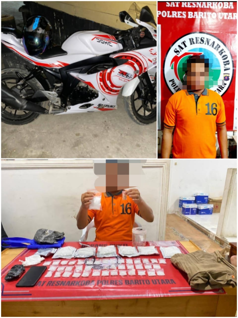 Polres Barito Utara Berhasil Ungkap Peredaran Besar Narkotika, Amankan Lebih dari 880 Gram Sabu dan Pil Inex