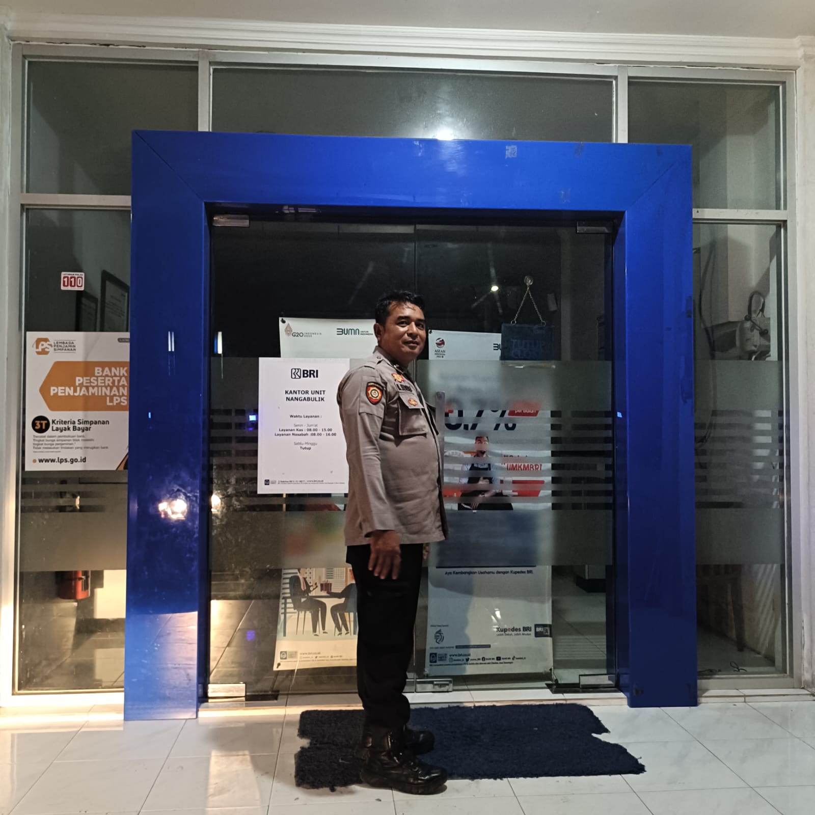 Piket Malam Polsek Bulik Patroli ke Perbankan (ATM) diwilkum Polsek Bulik