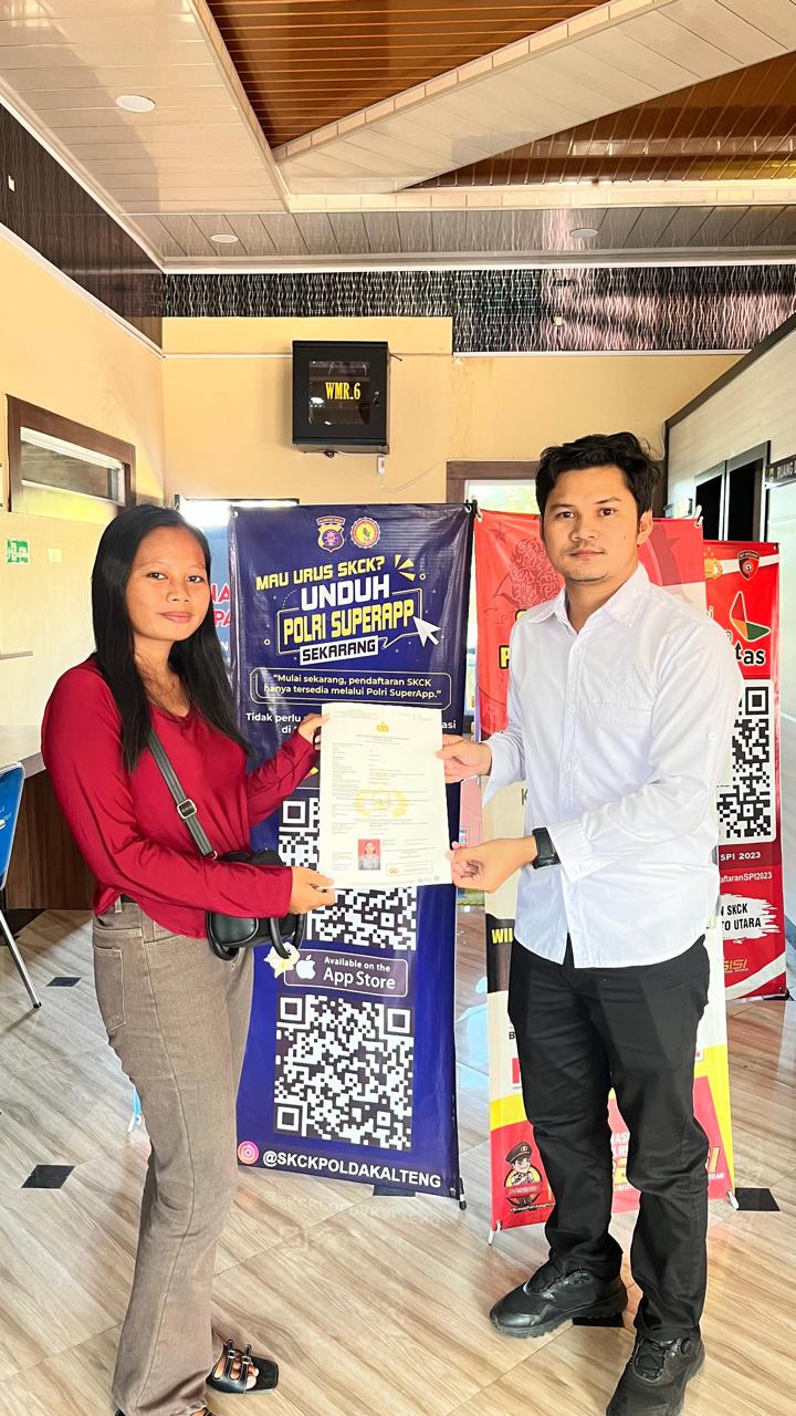 Polres Barito Utara Optimalisasi Pelayanan SKCK Secara Online Melalui Aplikasi Presisi Polri