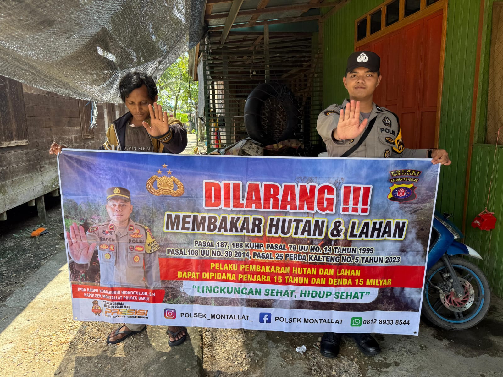 **Polsek Montallat Gelar Sosialisasi Karhutla Untuk Meningkatkan Kesadaran Masyarakat**