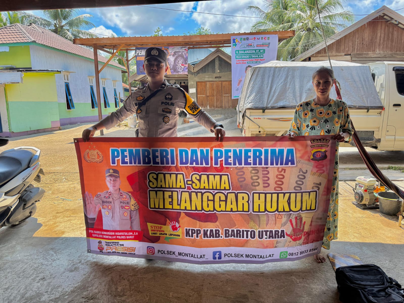 **Polsek Montallat Putus Tindak Pelanggaran Pungli, Polsek Montallat Himbau Stop Pungli ke Warga*