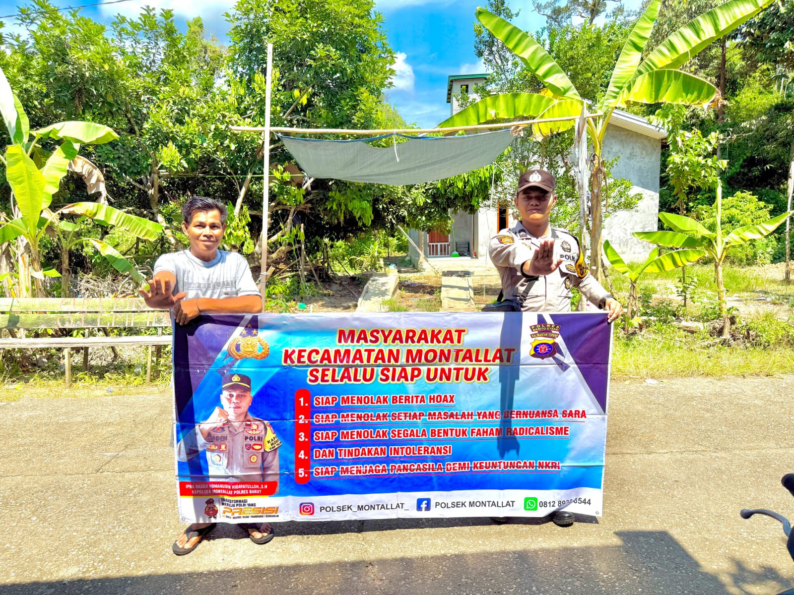 **Polsek Montallat Gelar Sosialisasi Bahaya Hoax untuk Meningkatkan Literasi Informasi Masyarakat**