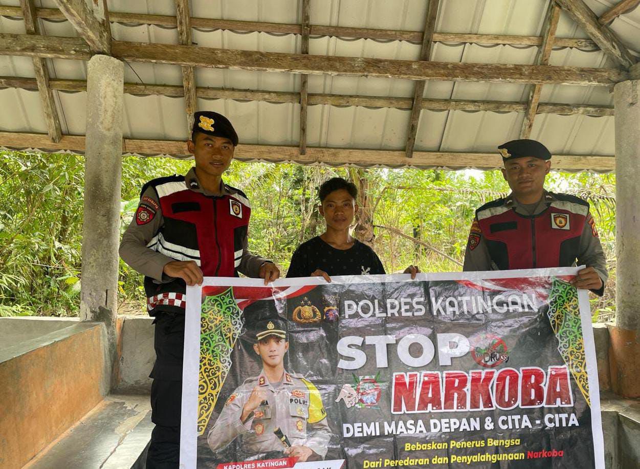 _Patroli Pencegahan Narkotika, Sat Samapta Polres Katingan Gencar Lakukan Sosialisasi_