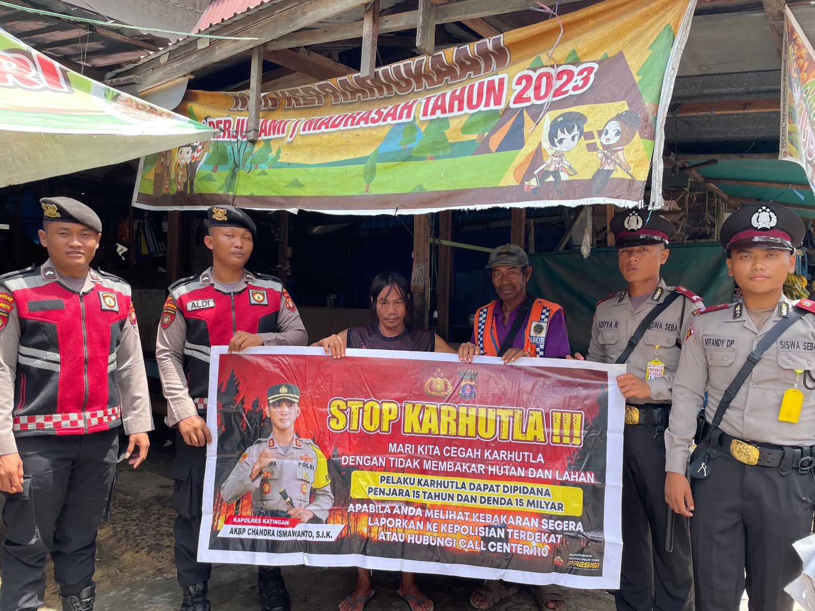 _Patroli Sosialisasi Karhutla, Sat Samapta Polres Katingan Lakukan Pengawasan_