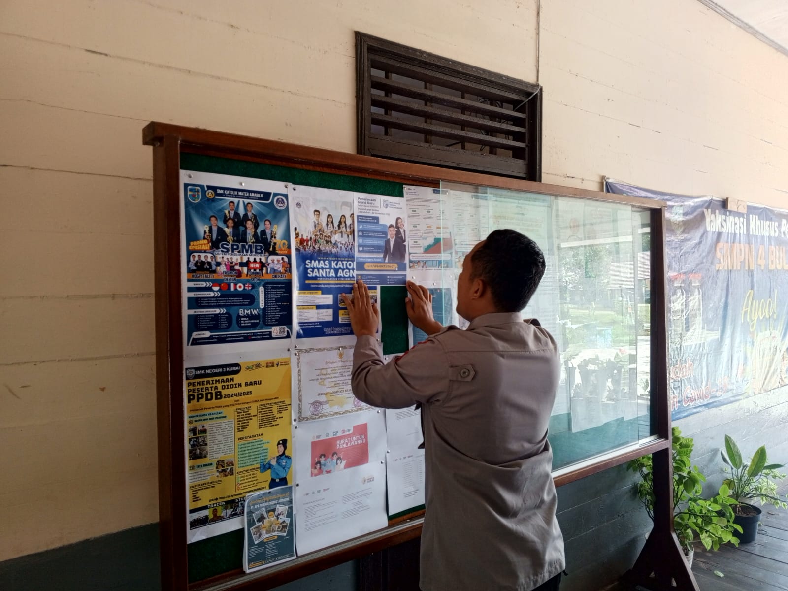 Personel Bag SDM Polres Lamandau Laksanakan Sosialisasi PPDB SMA Kemala Taruna Bhayangkara TA 2026