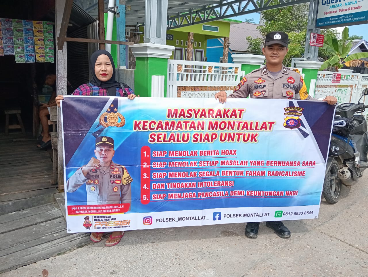 **Polsek Montallat Gelar Sosialisasi Bahaya Hoax untuk Meningkatkan Literasi Informasi Masyarakat**