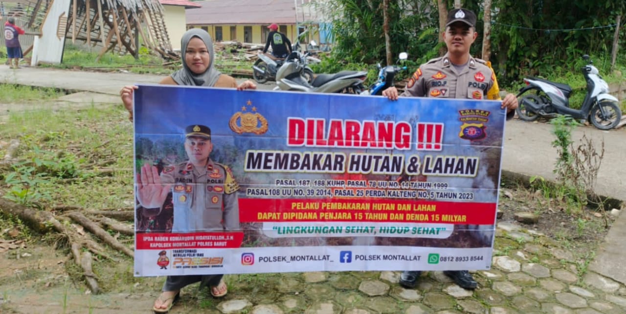 **Polsek Montallat Gelar Sosialisasi Karhutla Untuk Meningkatkan Kesadaran Masyarakat**