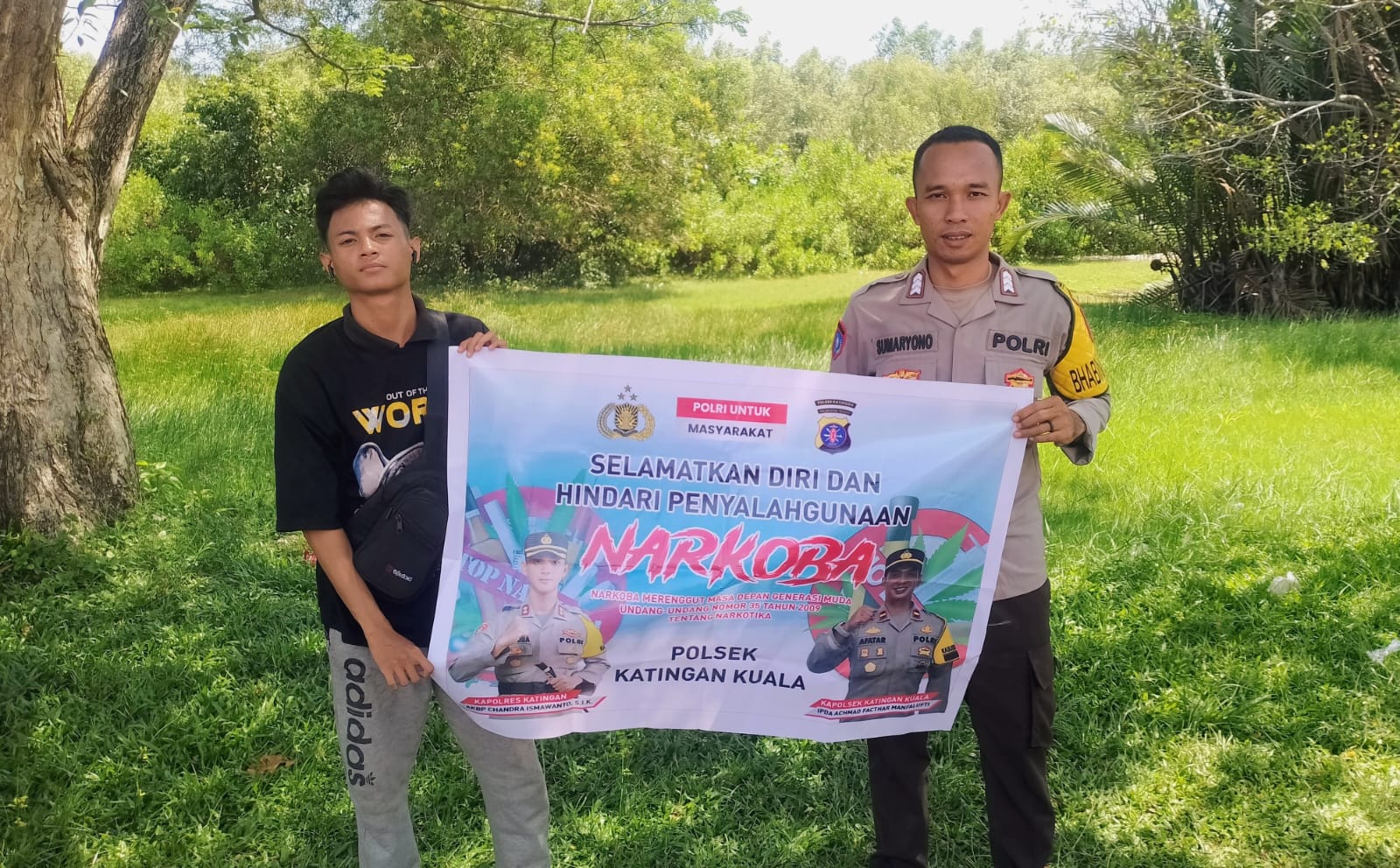 Polsek Katingan Kuala Sosialisasi Tentang Penyalahgunaan Narkoba Ke Masyarakat