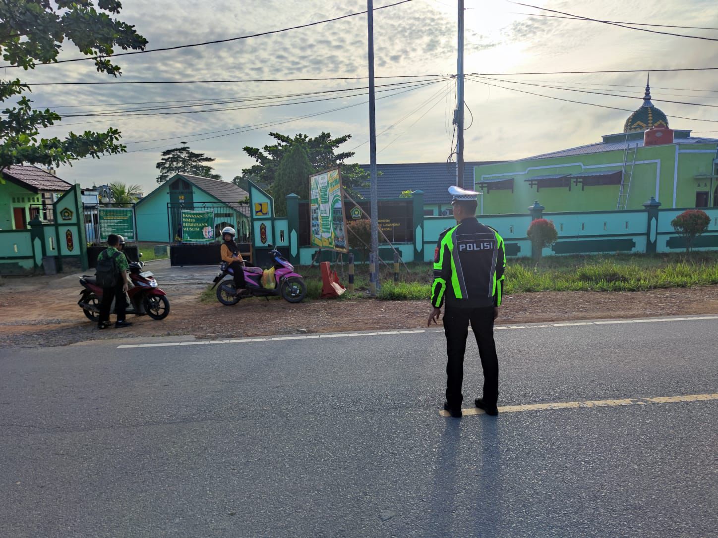 Sat Lantas Giatkan Gatur Lalin di Sekolah Mts Negeri