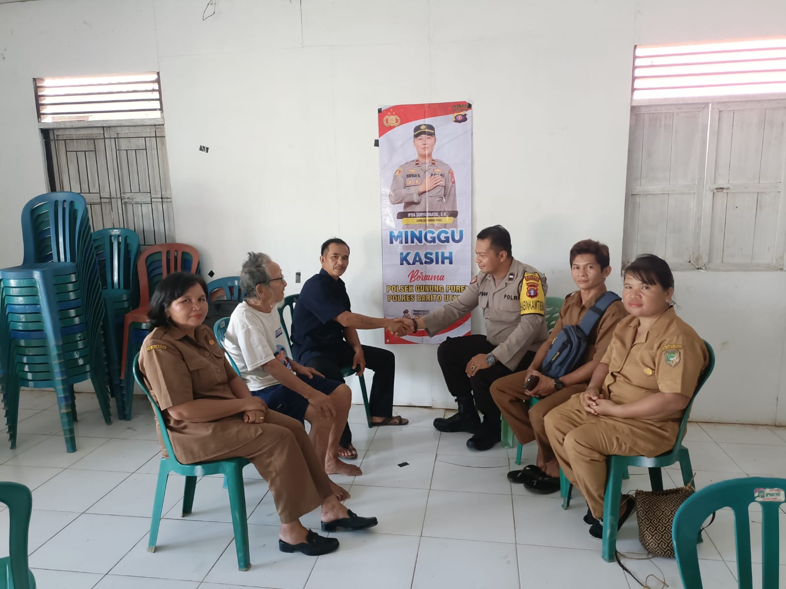 Polsek Gunung Purei Gelar Kegiatan “Minggu Kasih”, Pererat Silaturahmi dan Dengar Aspirasi Warga