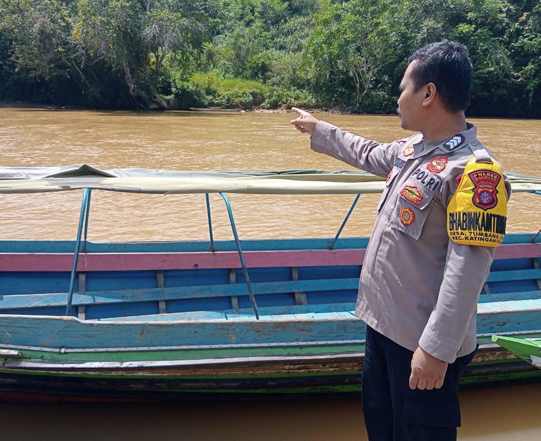 Debit Air terpantau normal , Polsek Katingan Hulu dan Bukit Raya Imbau Warga agar tetap selalu waspada.