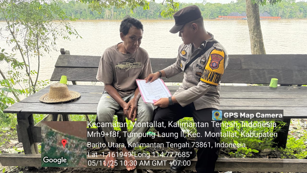 **Polsek Montallat Sosialisasikan Maklumat Kapolri kepada Masyarakat**