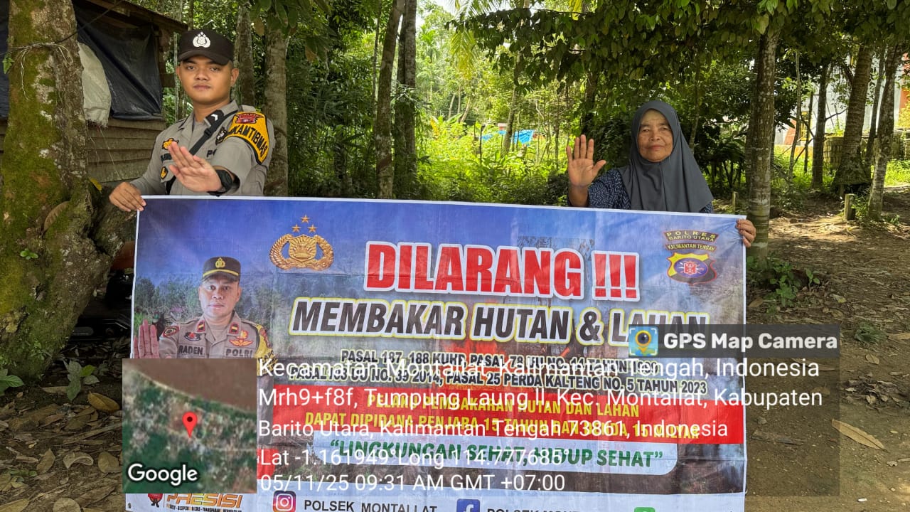 **Polsek Montallat Gelar Sosialisasi Karhutla Untuk Meningkatkan Kesadaran Masyarakat**