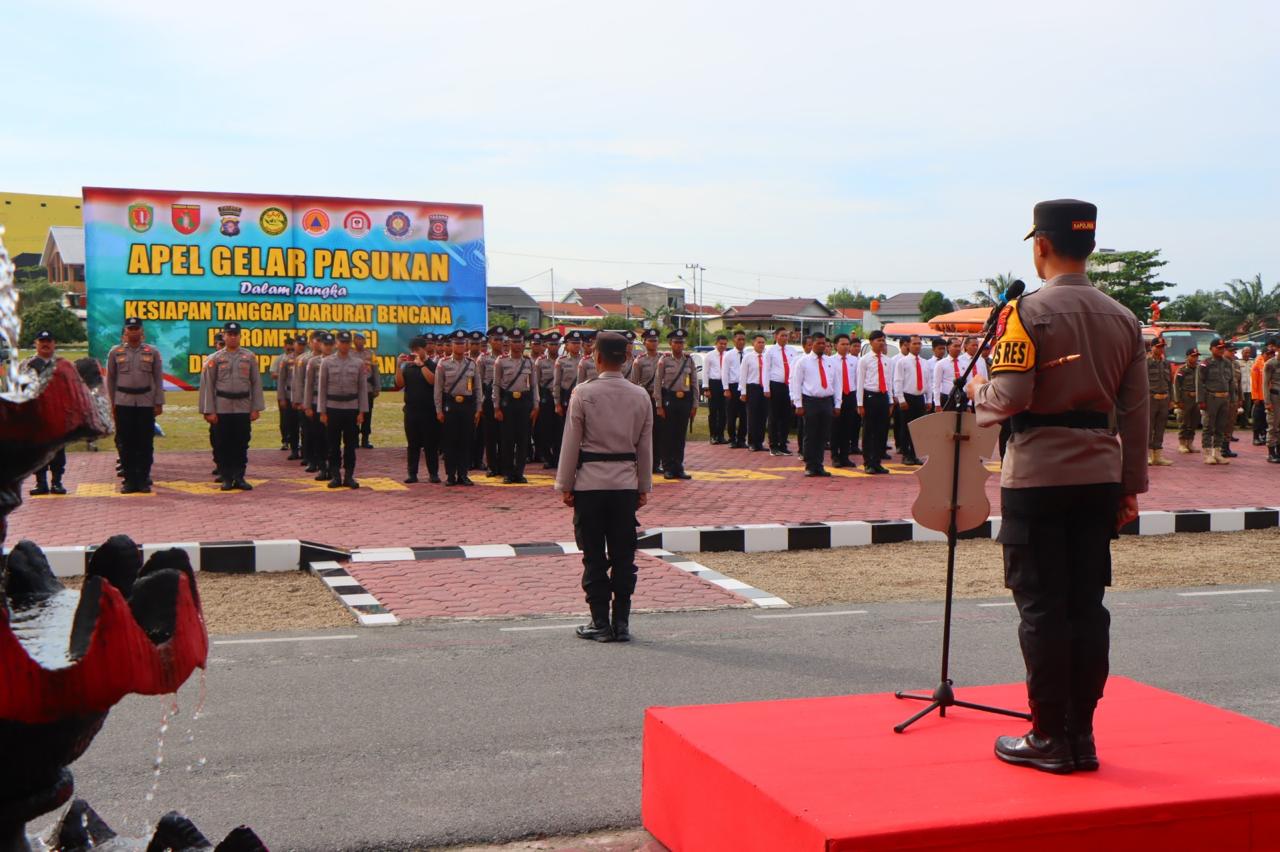 Polres Katingan Gelar Apel Gabungan Dalam Rangka Siaga Darurat Bencana