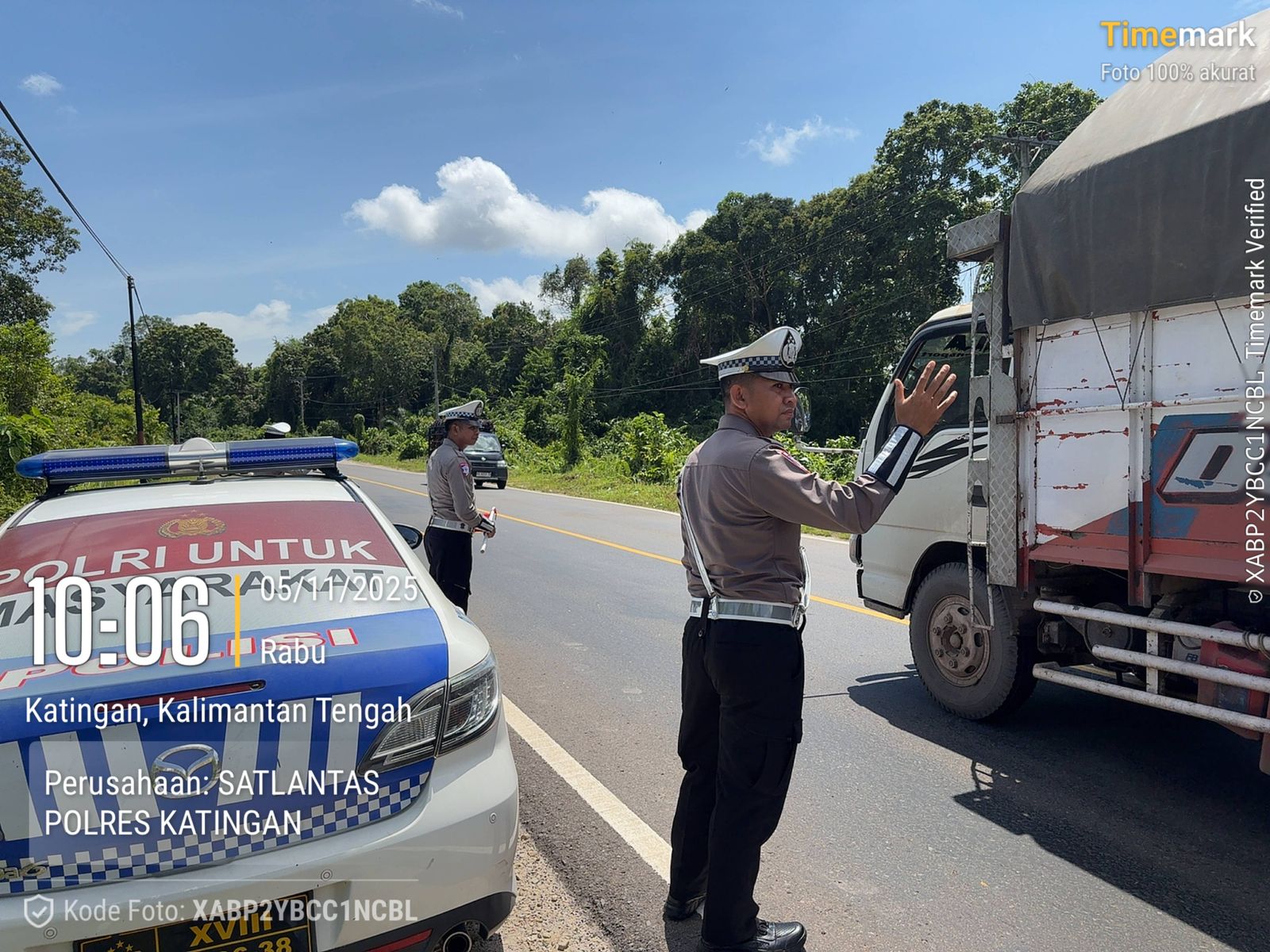 Antisipasi Laka Lantas, Satlantas Polres Katingan laksanakan patroli ke titik-titik lokasi rawan laka lantas.