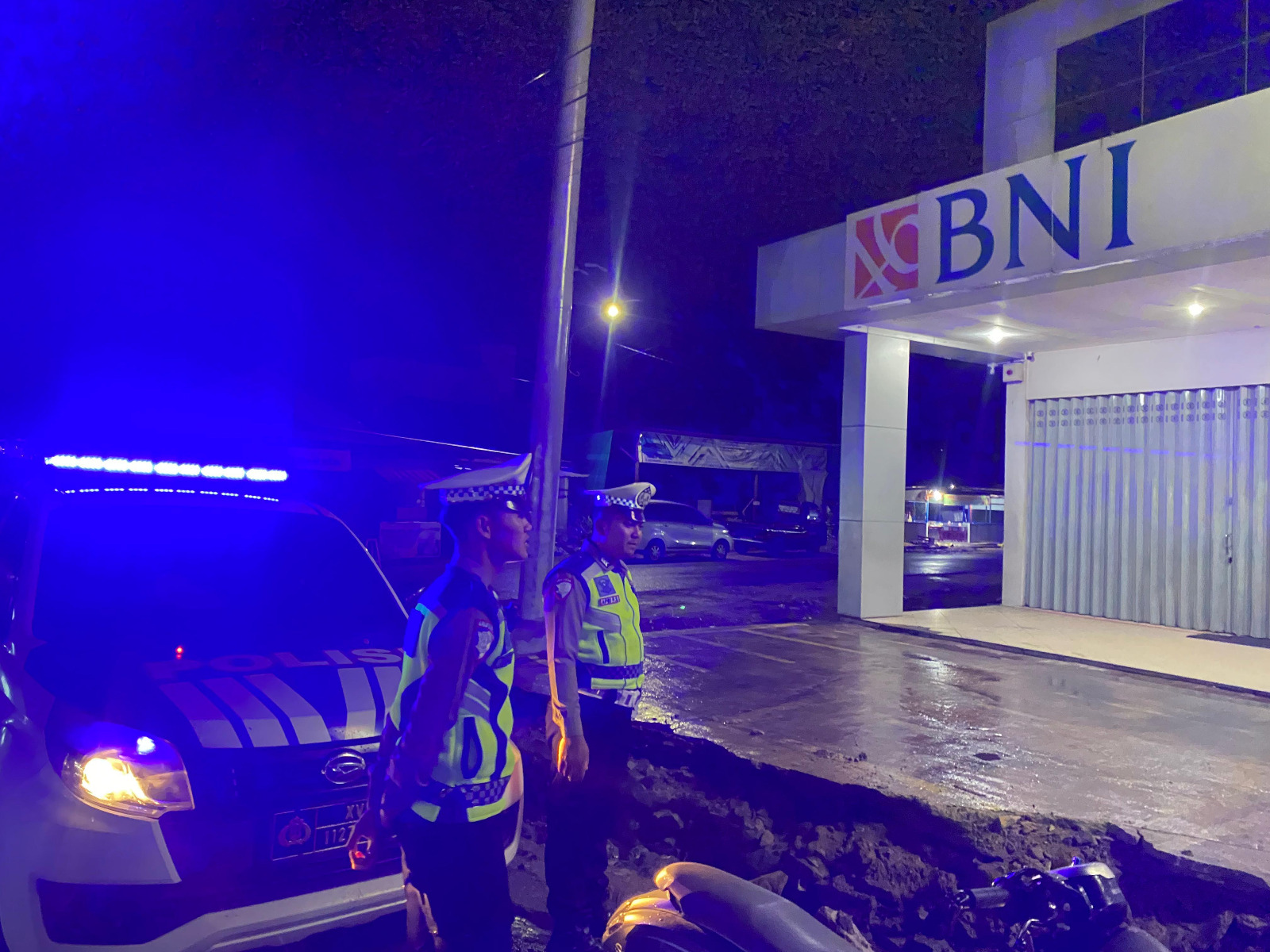 Sat Lantas Polres Lamandau Gelar Patroli Malam di Objek Vital Demi Ciptakan Kamtibmas Kondusif