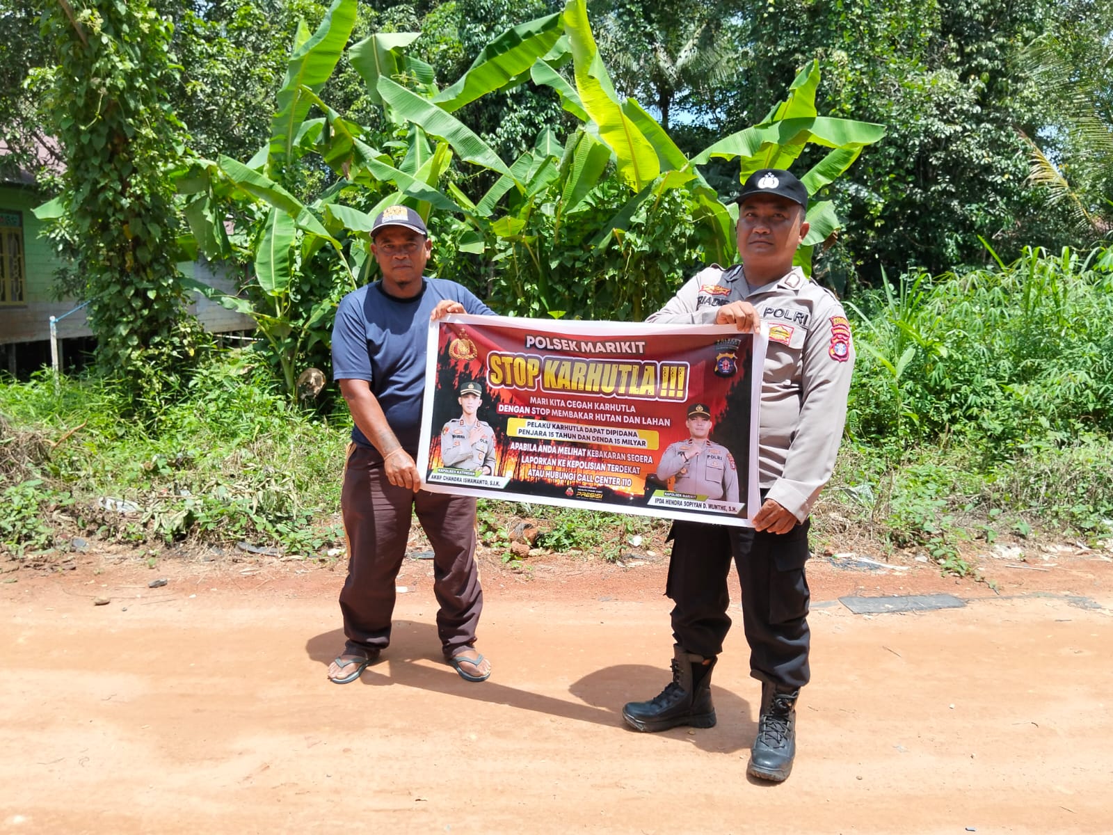 Polsek Marikit Rutin Sosialisasi Karhutla diwilayah Kec. Marikit, Kab. Katingan.