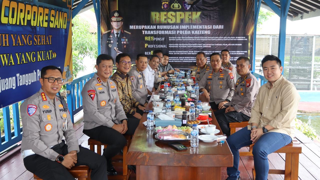 Diskusi Santai Bersama Sekjen Kemenkumham RI, Kapolda Kalteng Beri Dukungan Terhadap Penguatan Posbankum